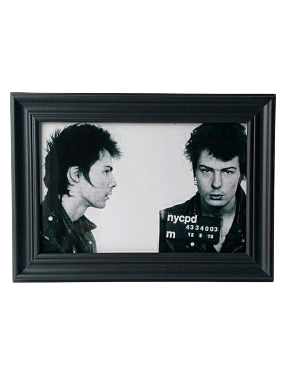 Sid vicious Sex Pistols Mugshot Vintage Retro Punk Rock Cbgbs Nyc Musical Icon